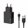 Зарядное устройство Grand-X 2xUSB 5V 2.4A + cable USB to USB-C black (CH-15T) - Image 2