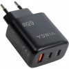 Зарядний пристрій Vinga GaN 65W PD+QC 2C1A ports Wall Charger (VCPCHCCA65B) - Image 3