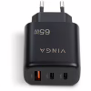 Зарядное устройство Vinga GaN 65W PD+QC 2C1A ports Wall Charger (VCPCHCCA65B) - Image 5