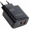 Зарядний пристрій Vinga GaN 65W PD+QC 1C1A ports Wall Charger (VCPCHCA65B) - Image 3