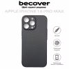 Чохол до мобільного телефона BeCover Carbonite Case MagSafe Apple iPhone 16 Pro Max Black (712069) - Image 4