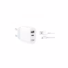 Зарядний пристрій XO L97 (1Type-C/1USB/2.4A) + USB - MicroUSB White (XO-L97-MC) - Image 5