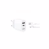 Зарядное устройство XO L97 (1Type-C/1USB/2.4A) + USB - MicroUSB White (XO-L97-MC) - Image 5
