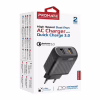 Зарядное устройство Promate 18W 2xUSB-A (biplug-qc3.eu-bk) - Image 2