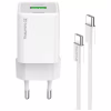 Зарядний пристрій ColorWay C101A GaN Mini 20W PD PPS USB-C + USB-A QC4.0 + cable USB-C to USB-C black (CW-CHS062PDC-WT) - Image 3