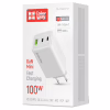 Зарядное устройство ColorWay C101B GaN Mini 100W PD PPS 2xUSB-C + USB-A white (CW-CHS061PD-WT) - Image 6