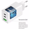 Зарядное устройство ColorWay C101B GaN Mini 100W PD PPS 2xUSB-C + USB-A white (CW-CHS061PD-WT) - Image 8