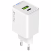 Зарядний пристрій ColorWay C101E GaN Mini 45W PD PPS USB-C + USB-A QC4.0 white (CW-CHS060PD-WT) - Image 2