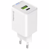 Зарядное устройство ColorWay C101E GaN Mini 45W PD PPS USB-C + USB-A QC4.0 white (CW-CHS060PD-WT) - Image 2