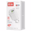 Зарядное устройство ColorWay C101E GaN Mini 45W PD PPS USB-C + USB-A QC4.0 white (CW-CHS060PD-WT) - Image 6