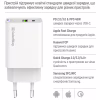 Зарядное устройство ColorWay C101E GaN Mini 45W PD PPS USB-C + USB-A QC4.0 white (CW-CHS060PD-WT) - Image 9