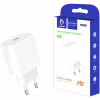 Зарядное устройство Denmen USB-C PD20W 3.6A white (DM-DC06-WH) - Image 4