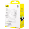 Зарядний пристрій Baseus 1xUSB-C 30W + 1xUSB white (P1011160A213-00) - Image 7