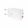 Зарядний пристрій XO 1xUSB-C PD20W + 1xUSB QC3.0 White (L158.white) - Image 2