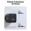 Зарядний пристрій Ugreen USB + USB-C GaN 30W X516 black (65014) - Image 2