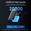 Батарея универсальная Vention 20000 mAh 45W Mini with Built-in USB-C Cable Gray (FHGH0) - Image 8