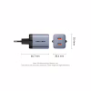 Зарядное устройство Vention 2xUSB-C PD45W GaN transparent gray (FCFH0-EU) - Image 11