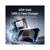 Зарядное устройство Vention 2xUSB-C PD45W GaN transparent white (FCFW0-EU) - Image 2