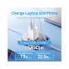 Зарядний пристрій Vention 1xUSB-C PD70W + 1xUSB QC3.0 22.5W GaN transparent gray (FCGH0-EU) - Image 8