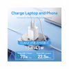 Зарядное устройство Vention 1xUSB-C PD70W + 1xUSB QC3.0 22.5W GaN transparent gray (FCGH0-EU) - Image 8