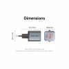 Зарядное устройство Vention 1xUSB-C PD30W + 1xUSB QC3.0 18W GaN gray (FEWH0-EU) - Image 11