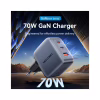 Зарядное устройство Vention 2xUSB-C PD70W + 1xUSB QC3.0 22.5W GaN gray (FEXH0-EU) - Image 2