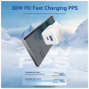 Зарядное устройство Vention 1xUSB-C PD30W + 1xUSB QC3.0 30W GaN + cable USB-C to USB-C 1.0m black (TZ-FEQB0-EU-01) - Image 4