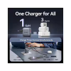Зарядний пристрій Vention 2xUSB-C PD70W + 1xUSB QC3.0 22.5W GaN + cable USB-C to USB-C 1.0m black gray (TZ-FEXH0-EU) - Image 10