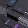 Батарея универсальная Dudao K15Pro 20000mAh PD/22.5W, QC, with built-in cables, Black (6977196682430) - Image 5