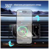 Універсальний автотримач ColorWay FlameGrip, автозажим, Wireless Charger 15W Black (CW-CHAW070Q-BK) - Image 9