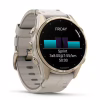 Смарт-годинник Garmin fenix 8 43mm, AMOLED, Saph, SftGldSS/FogGryLeatherBnd, Excl, GPS (010-02903-40) - Image 3