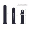 Ремешок для смарт-часов Armorstandart Sport Band (3 Straps) для Apple Watch 49/46/45/44/42 (Series 1-3) Dark Blue (ARM49070) - Image 3