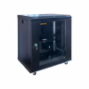 Шкаф настенный GEAR 12U 19'' 600x600x650 мм, + полка 19", black (GWMSN-12U-600-600) - Image 2
