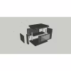Шкаф настенный GEAR 6U 19'' 600x600x350 мм, + полка 19", black (GWMSN-6U-600-600) - Image 5