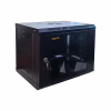Шкаф настенный GEAR 9U 19'' 600x600x500 мм, + полка 19", black (GWMSN-9U-600-600) - Image 2