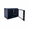 Шкаф настенный GEAR 9U 19'' 600x600x500 мм, + полка 19", black (GWMSN-9U-600-600) - Image 4