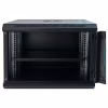 Шафа настінна GEAR 9U 19" 600x450x500 мм, + полка 19", black (GWMSN-9U-600-450) - Image 2