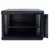 Шкаф настенный GEAR 9U 19" 600x450x500 мм, + полка 19", black (GWMSN-9U-600-450) - Image 2