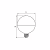Лампочка Eurolamp LED G95 15W E27 4000K 220V (LED-G95-15274(P)) - Image 3