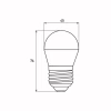 Лампочка Eurolamp LED G45 5W 530 Lm E27 3000K deco 2шт (MLP-LED-G45-05273(Amber)) - Image 3