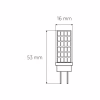 Лампочка Eurolamp Светодиодная капсульная лампа EUROLAMP LED силикон G4 5W 500Lm 400 (LED-G4-0540(12)) - Image 3