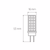 Лампочка Eurolamp Светодиодная капсульная лампа EUROLAMP LED силикон G4 5W 500Lm 400 (LED-G4-0540(220)) - Image 3
