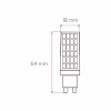 Лампочка Eurolamp LED G9 6W 600Lm 4000K (LED-G9-0640(220)) - Image 3