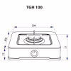 Настольная плита Minola TGH 100 WH - Image 5