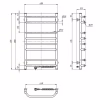 Сушарка для рушників Navin Блюз 480x800 (12-006030-4880) - Image 4