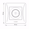 Светорегулятор Videx BINERA 600Вт сереб (VF-BNDM600-SS) - Image 6