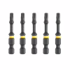 Набір біт DeWALT IMPACT TORSION, ударні, Torx, T15, L=57 мм, 5 шт (DT7394T) - Image 2