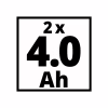 Набір акумулятор + зарядний пристрій Einhell 18V 2x4.0Ah Twincharger Kit (4512112) - Image 6
