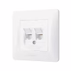 Компьютерная розетка Videx BINERA CAT6+CAT6 (VF-BNSK2PC6-W) - Image 2