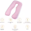 Подушка MirSon для беременных и отдыха Satin Stripe №8026 U-образная Pink (2200006178644) - Image 12
